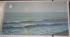 Charles Evison, View of a Sea Shore, oil on canvas