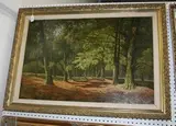 David Mead, Bury Hill, near Arundel, oil on canvas