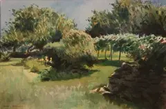 Howard Morgan, Heatherfield III, watercolour