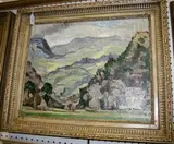 James Wyllie, Landscape, North Wales, 1945, oil on canvas