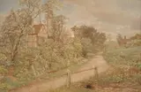Tom Hunn, Thorncombe, Surrey, watercolour
