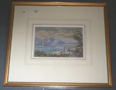 Charles Rowbotham, Italian Lake Scenes, 1902, a pair of watercolours with gouache