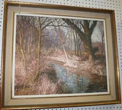 David Birch, The Mole, November Morning, oil on canvas laid on board
