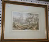 E.A. Swan, View of the Countryside, watercolour