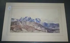 Herbert Hughes-Stanton, Alpes Maritimes, France, 1923, watercolour over pencil traces