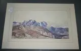 Herbert Hughes-Stanton, Alpes Maritimes, France, 1923, watercolour over pencil traces