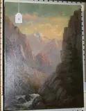 C.A. Krouse, Mountainous Landscape, oil on canvas