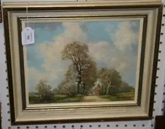Richard Tearoe, Kent Byway, oil on canvas