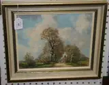 Richard Tearoe, Kent Byway, oil on canvas