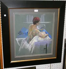Sonia Walton, Study of a Nude viewed from behind, 2000, pastel