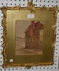 George Truepitt, The Old Prison House, Steyning, watercolour