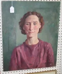 James Bolivar Manson, Half Length Portrait of a Lady, 1943, oil on canvas