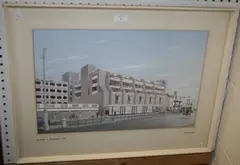 P.E. Garbe, Architectural View of the Marks & Spencer Store, Worthing, from the Seafront, 1976, gouache