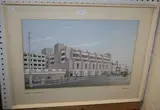 P.E. Garbe, Architectural View of the Marks & Spencer Store, Worthing, from the Seafront, 1976, gouache