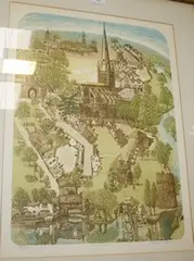 Glynn Thomas, Norwich, colour etching