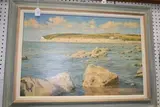 Michael J. Cruickshank, Receding Tide at Cuckmere Haven, oil on canvas