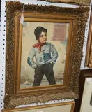 M. Bonomi, An Italian Street Boy smoking, oil on canvas