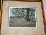 George McLachlan, Lonesome, near Fort Langley' (Landscape with a Cow under a Tree), acrylic on board