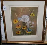 Victor P. Sharpe, Blue Copper' (Study of the Butterflies amongst Flowers), watercolour and gouache