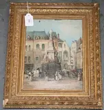 Charles Peter Pitt, Joan of Arc Statue, Rouen, oil on canvas laid on panel