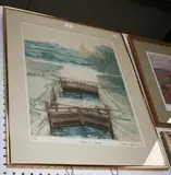 Michael Chaplin, Thames at Lechlade, colour aquatint