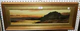 Frank T. Carter, Mountainous Landscape with Lake, oil on board