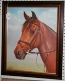 Geoffrey Lilley, Portrait of a Horse's Head, oil on canvas