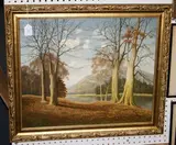 David Mead, On the Arun, oil on canvas