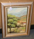 Elisabeth Estivalet, Petit Chemin' (Landscape Study), oil on canvas
