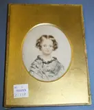 Mary de Castro, Oval Miniature Half Length Portrait of Frances Sophie Morris, watercolour on ivory