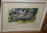 Roland Spencer-Ford, Overy Staithes, Norfolk, watercolour