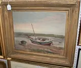 Colin Corfield, Study of a Beached Boat, oil on board
