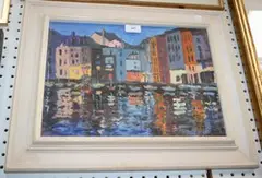 H. Fox, Honfleur, 1999, oil on board