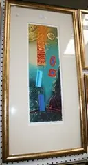 Richard Baker, Lydian I, screenprint in colour