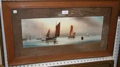 Garman Morris, Off the Devonshire Coast' (View of Sailing Boats), watercolour