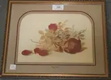 Mary Elizabeth Duffield, Still Life Study of Roses, watercolour