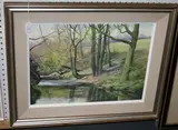 John Caesar-Smith, Spring in Hope Valley' (Landscape with River), oil on canvas
