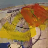 Deborah Lanyon, Abstract Study, mixed media on board
