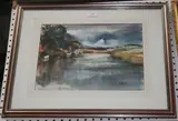 Matt Bruce, Looking Past the Black Rabbit, watercolour
