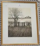 Kathleen Caddick, Meadow Gate, aquatint