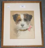 Andrew Allan, Portrait Study of a Terrier, watercolour