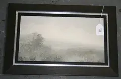 Jack Simcock, Misty Landscape, Summer, oil on board