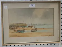 W.S. Tomkin, St Ives, 1936, watercolour