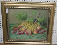 W. Welters, Still Life Study of Fruit, oil on canvas