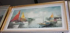Near La Spezia by Christian Jerezek, oil on canvas, sold Jul 2011