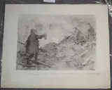 Old on Bill, don't put that one out till I've warmed up this drop o' Soup the Missus brought by George Denholm Armour, monochrome watercolour over pencil, sold Jul 2011