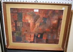 D.V. Playfair, Enemy Action' (City under Fire), 1961, tempera