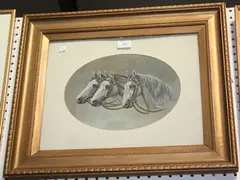 Study of Three Horses' Heads by George Jones, 1916, oil on card, sold Jul 2011