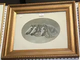 George Jones, Study of Three Horses' Heads, 1916, oil on card