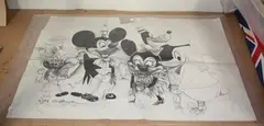 Ralph Steadman, Disney Land, monochrome print